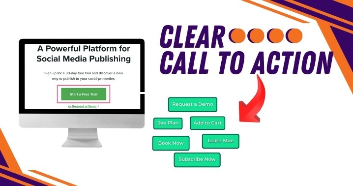 A clear call to action (CTA)