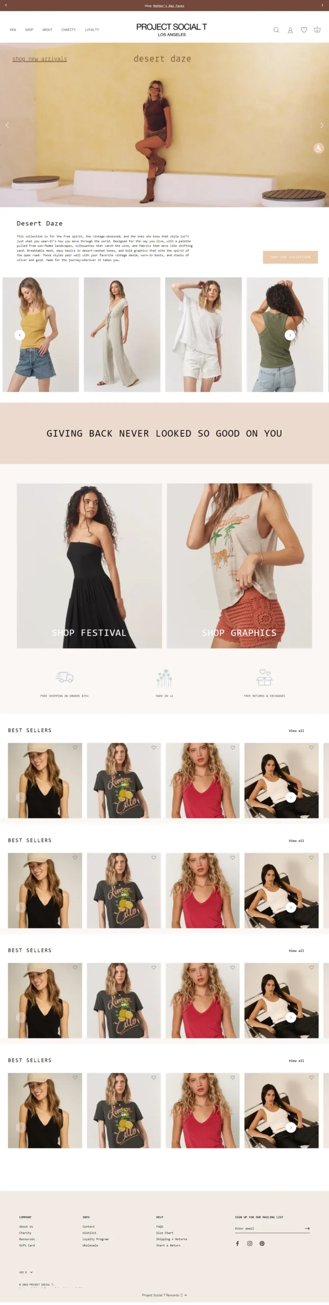 Project Social T apparel ecommerce website build