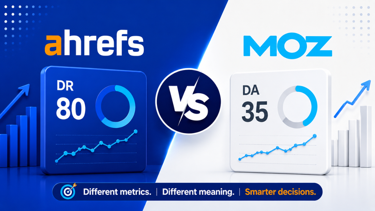 Ahrefs DR vs Moz DA: What They Really Mean, Why They Differ, and Why Most Buyers Get Them Wrong