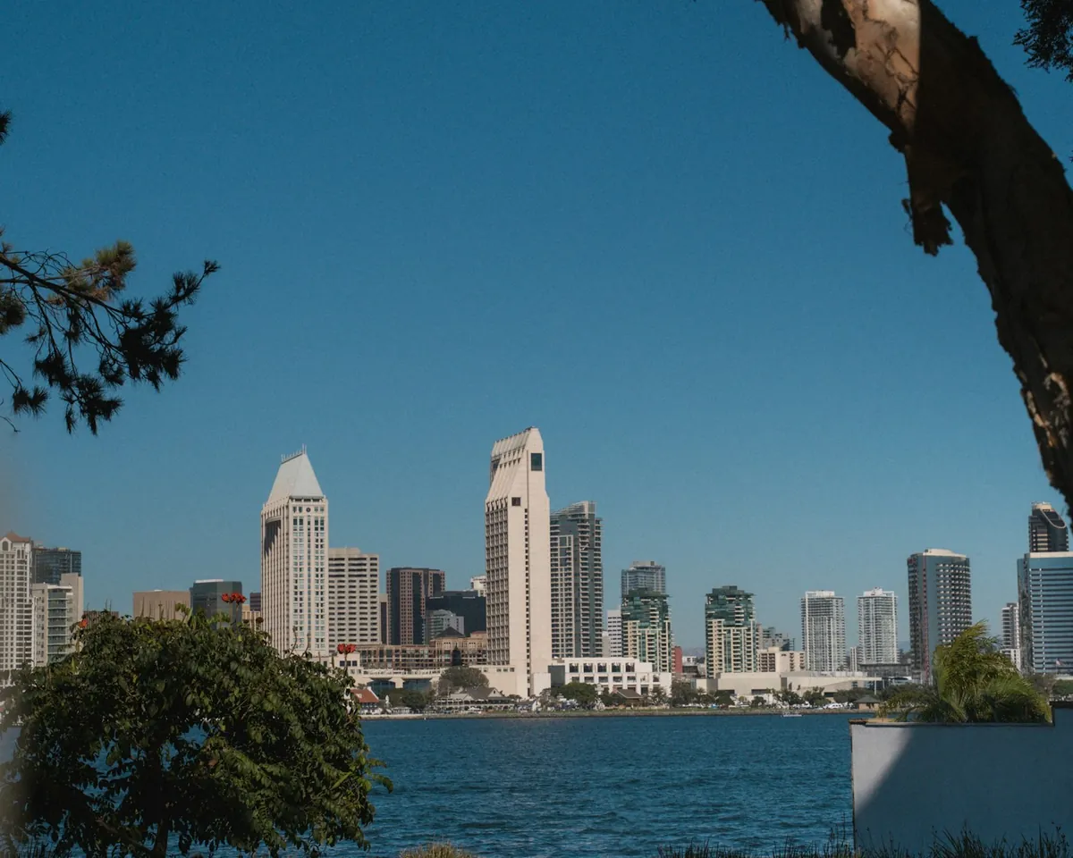 San Diego skyline across the bay