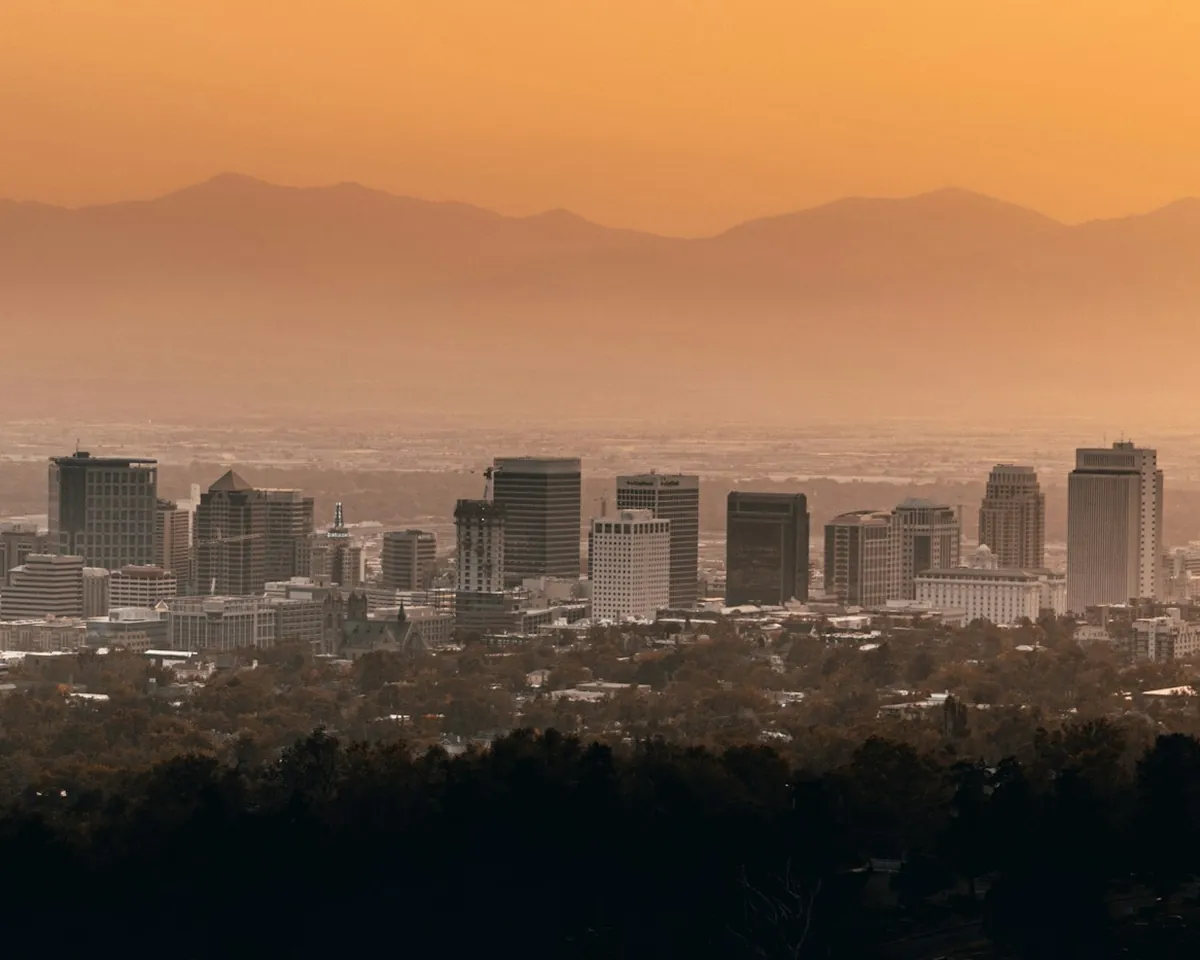 Salt Lake City skyline, Utah